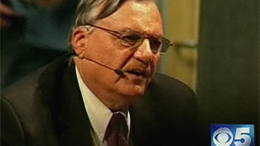 Maricopa County Sheriff Joe Arpaio at a First Amendment forum sponsored by Arizona State University's journalism school, November 30, 2009. 