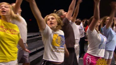 Members of Central Ohio's Olentangy High School Show Choir, the Keynotes, bust their moves. 