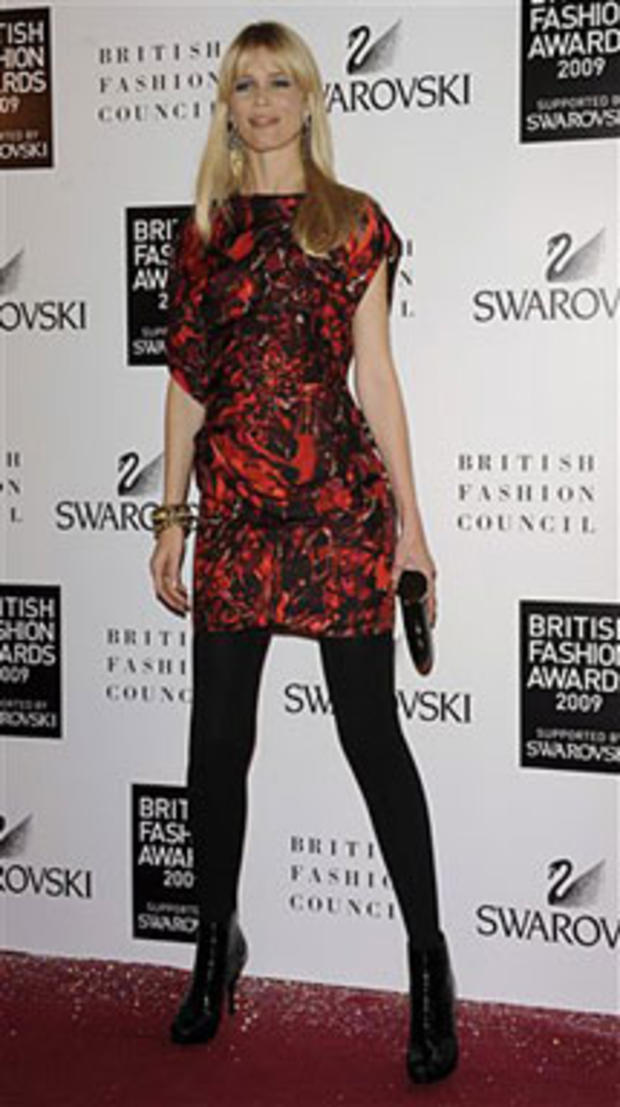 Claudia Schiffer  at British Fashion Awards 