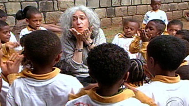 Dr. Jane Aronson, center, is known as the "orphan doctor." 