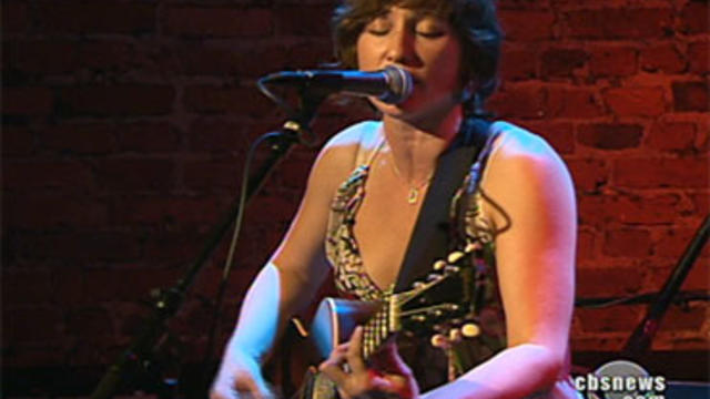 Singer Amy Correia has made two critically acclaimed albums, but for her next record she's changing her tune and turning to her fans online for donations. Here she's seen in the Saturday, Dec. 19, 2009, broadcast of the "CBS Evening News." 