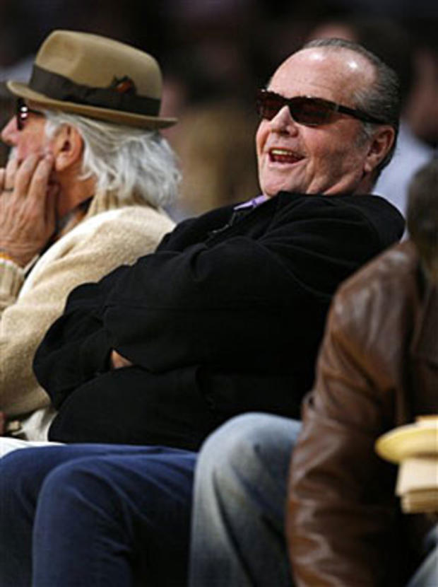 Jack Nicholson at Courtside 