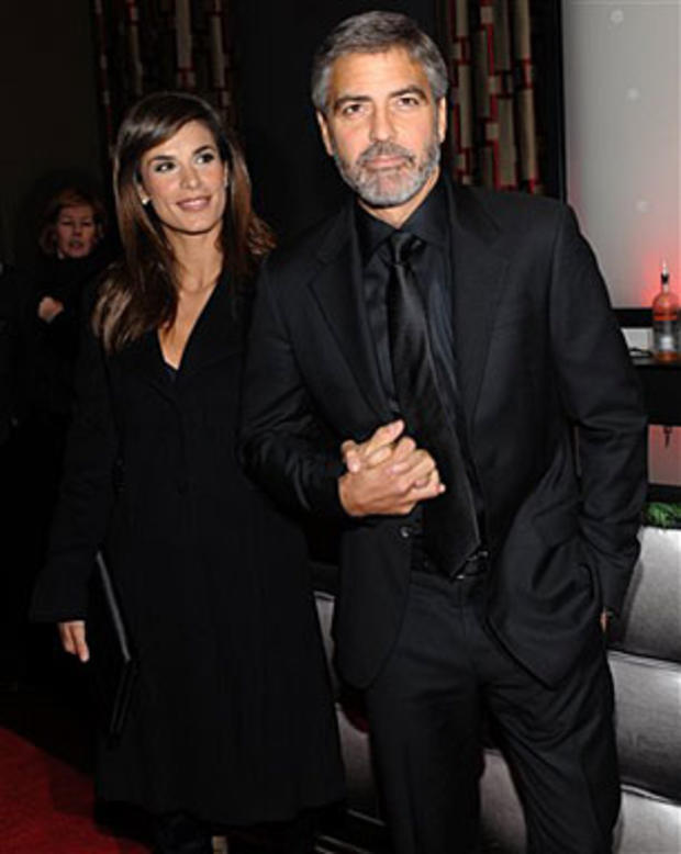 George Clooney and Date on Red Carpet 