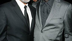 George Clooney & Morgan Freeman at Gala 
