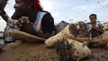 Market seller in Cite Soleil, Port-au-Prince 