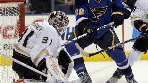 Curtis McElhinney, B.J. Crombeen 