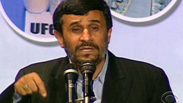 Iran President Mahmoud Ahmadinejad aimed words squarely at the U.S. recently while celebrating his country's nuclear program, sending a deliberately provocative message to the world. 