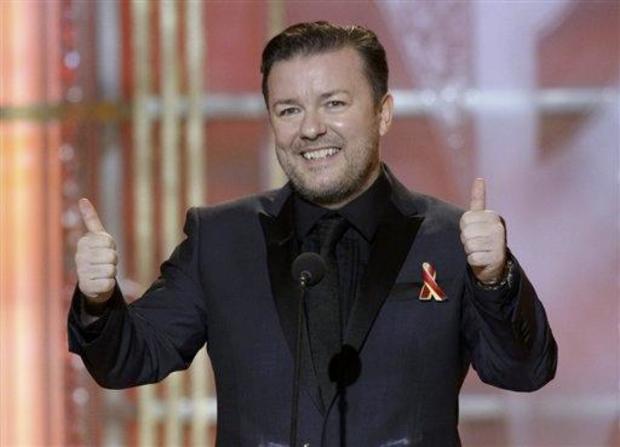 Host Ricky Gervais 