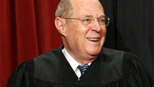In a Tuesday, Sept. 29, 2009 photo, Associate Justice Anthony Kennedy sits for a new group photograph at the Supreme Court in Washington. In a speech Friday, May 14, 2010 in West Palm Beach Fla., Kennedy decried the way some senators question Supreme Cour 
