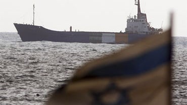 The 1,200-ton aid ship "Rachel Corrie" approaches the port of Ashdod, Israel, Saturday, June 5, 2010. Israeli forces seized the Gaza-bound aid vessel swiftly and without meeting resistance  