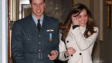 Prince William and Kate Middleton, photographed exiting a London nightclub 