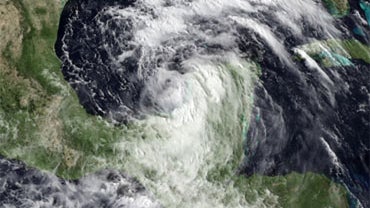 Tropical Storm Alex is shown Monday, June 28, 2010.  