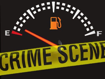 "Bad Luck Bandit" Arrested After Running Out of Gas 