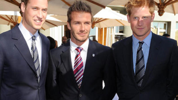 David Beckham and the Princes 
