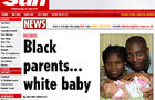 Black parents say they gave birth to white baby. 