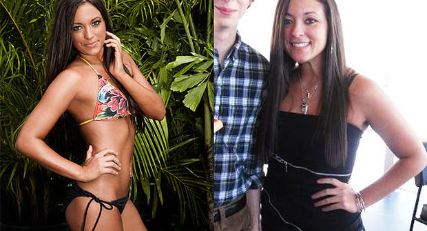 Jersey Shore's Samantha Giancola after and before weight loss. 