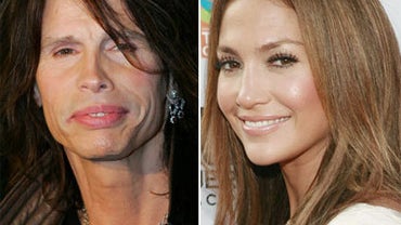 Steven Tyler and Jennifer Lopez 