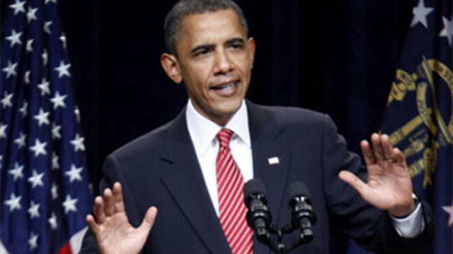 President Barack Obama speaks at a Democratic National Committee (DNC) fundraising event in Atlanta, Monday, Aug. 2, 2010.  