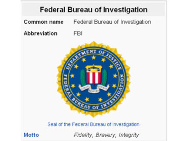 FBI vs. Wikipedia: "FBI Has Not Authorized Use of the FBI Seal on Wikipedia" 