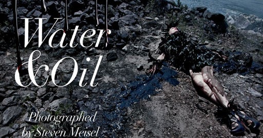 Vogue Italia's Oil-Inspired Spread Stirs Muck - CBS News