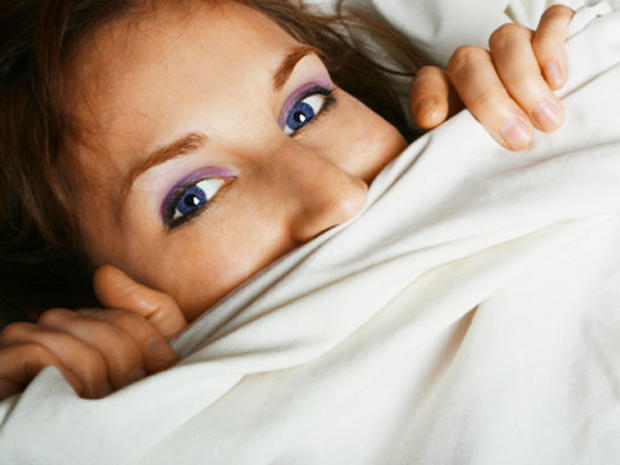 woman going to sleep with makeup on, make-up, generic, stock 