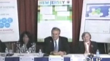 New Jersey Education Commissioner Bert Schundler in a video of an Aug. 11 presentation to federal officials on the state's application for "Race to the Top" funds. 
