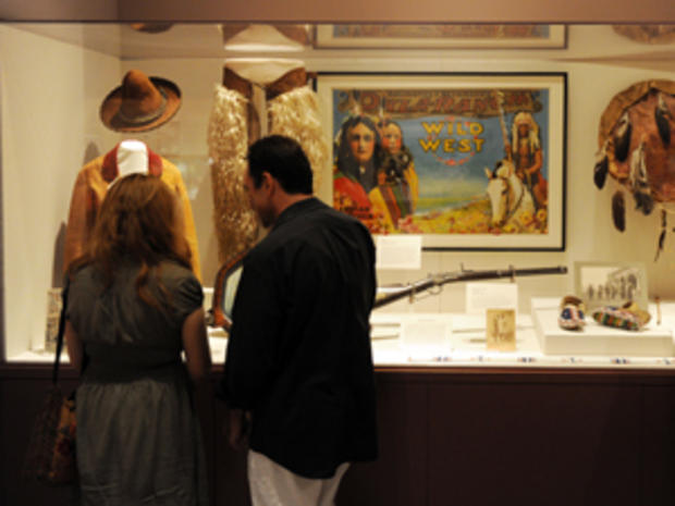 Visitors view exhibits from the Wild Wes 