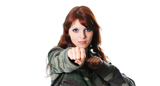 army, generic, soldier, woman, punch 