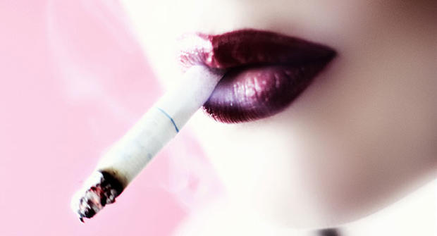 smoke, smoking, lips, lipstick, generic, stock 