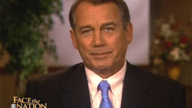 Rep. John Boehner, R-Ohio, on "Face the Nation," Sept. 12, 2010.  