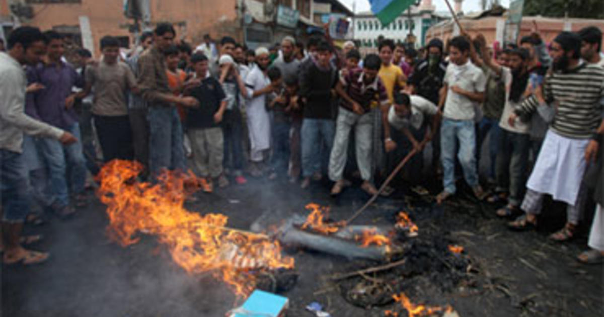 Quran Burn Reports Spark Kashmir Clashes 15 Die Cbs News