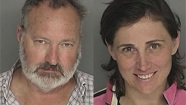 These booking photos provided by the Santa Barbara County Sheriff's Office shows actor Randy Quaid and his wife Evi Quaid.  