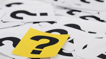 yellow question marks 