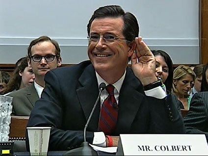 Stephen Colbert Testifies Before Congress on 