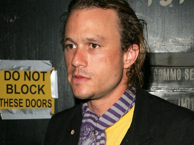 Heath Ledger arrives at the Marc Jacobs fashion show at the New York State Armory September 10, 2007 in New York City. 