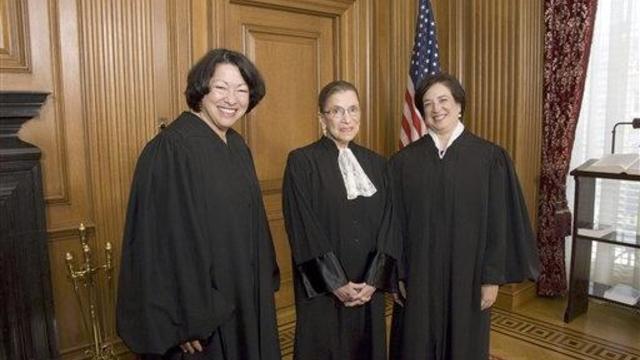 Elena Kagan, Ruth Bader Ginsburg, Sonia Sotomayor 