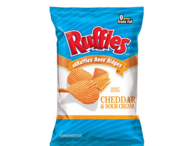 Ruffles' Cheddar &amp; Sour Cream Flavored Potato Chips 