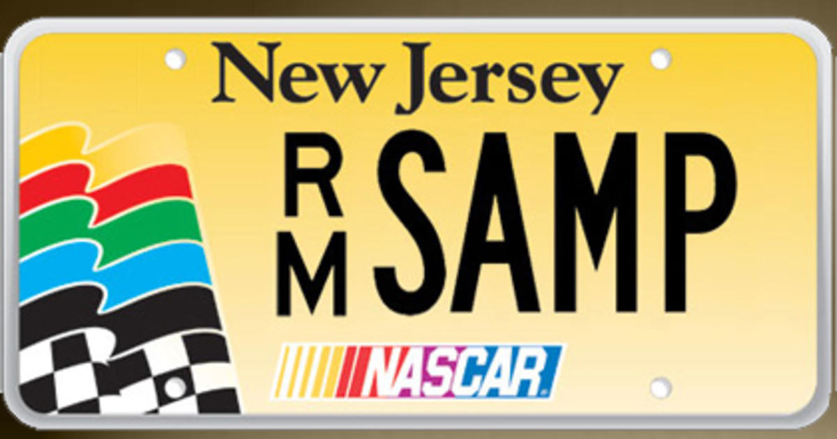 New Jersey Getting New NASCAR License Plates CBS New York