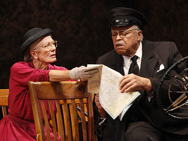 An undated photo provided by The O and M Co. shows James Earl Jones and Vanessa Redgrave in the Broadway premiere of Alfred Uhry's Pulitzer Prize winning "Driving Miss Daisy", now in performances at The Golden Theater (252 W. 45th Street). (AP Photo/The O 