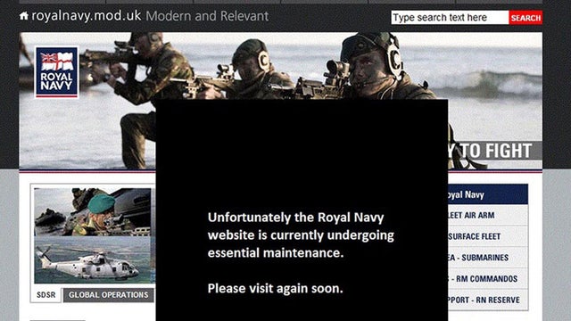 Britain's Royal Navy Website Shut By Hacker 