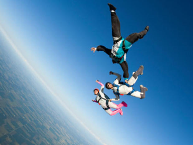 Skydivers Skydiving Free Falling 