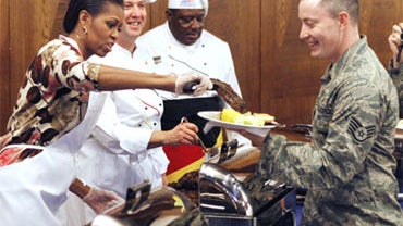 Michelle Obama Troops Germany 