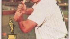 Topps Baseball card of Chicago Cubs player Ron Santo 