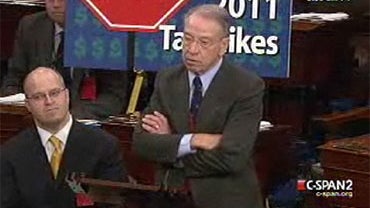 Senator Chuck Grassley, R-Iowa, argued against Dmeocratic plans to extend the Bush-era tax cuts for middle class Americans, because they did not preserve current tax levels for the wealthiest 2% of Americans. 