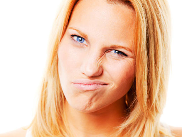 woman, grimace, frown, istockphoto, 4x3 