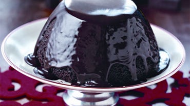 Chocolate Sponge Pudding for Christmas Pudding Haters With Hot Chocolate Sauce 