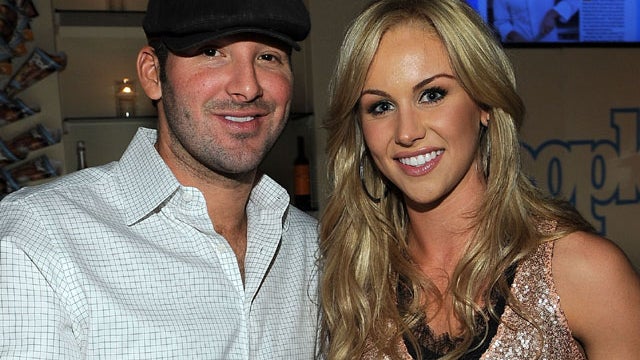 NFL player Tony Romo and journalist Candice Crawford attend the People/Time party on the eve of the White House Correspondents' Dinner on April 30, 2010, in Washington. 