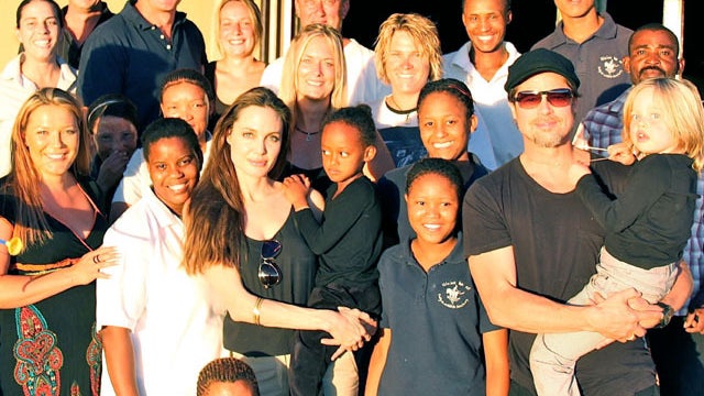Jolie and Pitt in the Giving Spirit 
