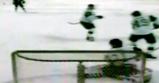 Hockey Puck Splits in Two! CBS News