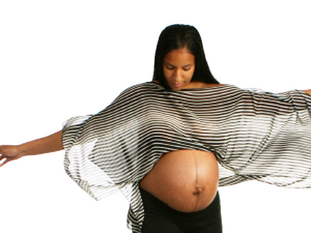 pregnant brown woman 